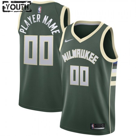 Dres Milwaukee Bucks Prilagođeni 2020-21 Nike Icon Edition Swingman - Dječji